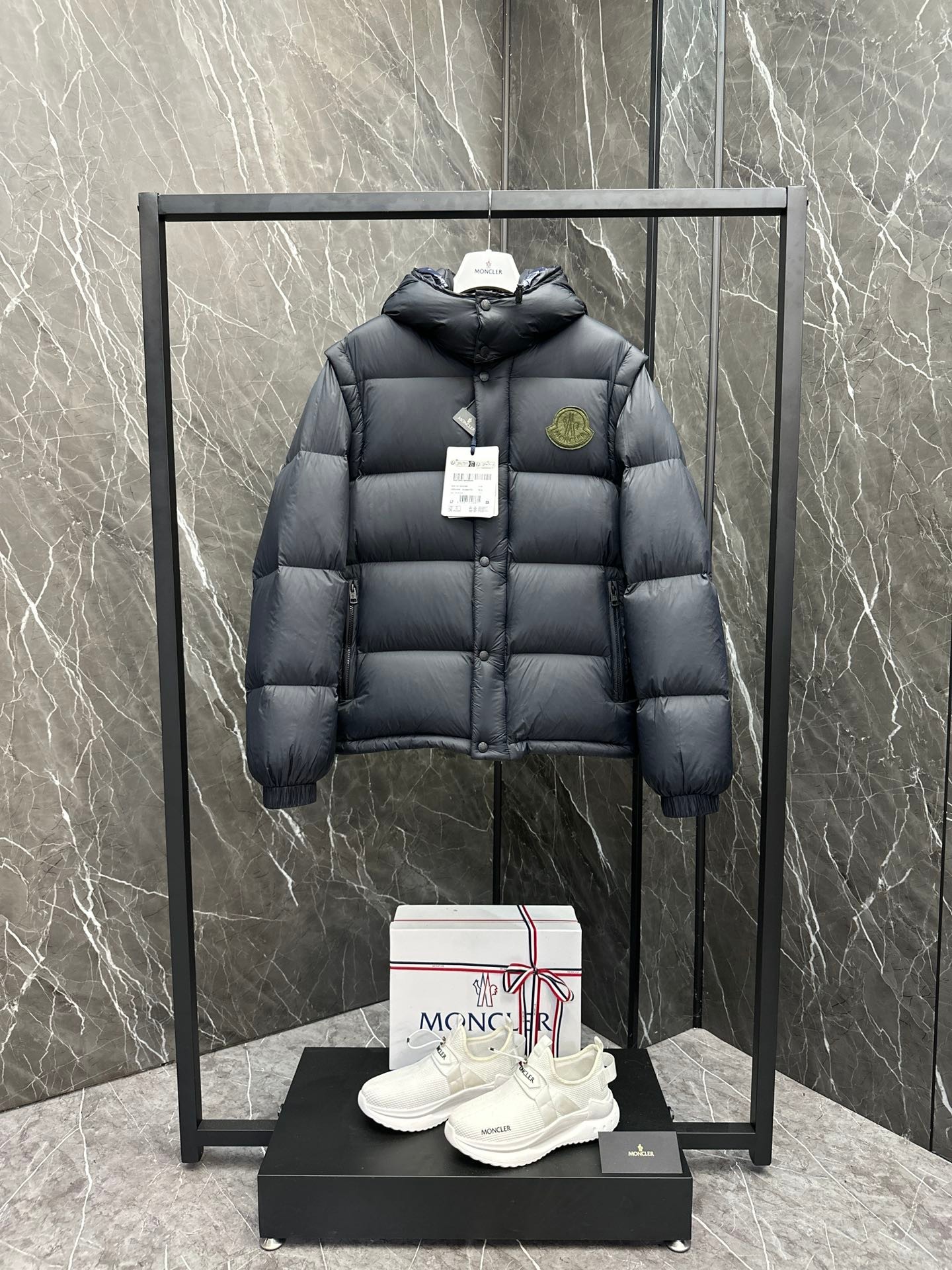 Moncler Cyclone 2-in-1 Down Jacket Coat