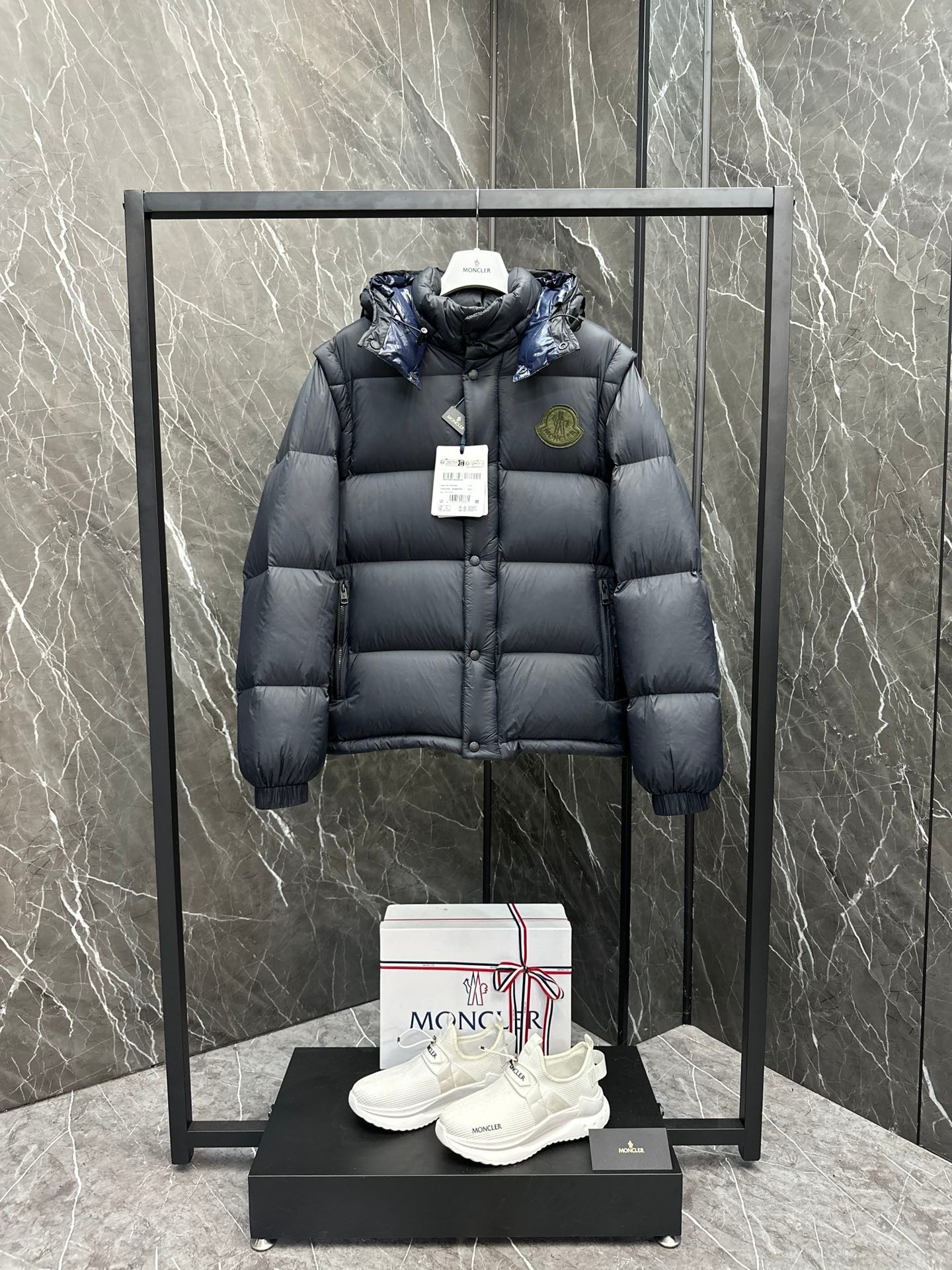 Moncler Cyclone 2-in-1 Down Jacket Coat