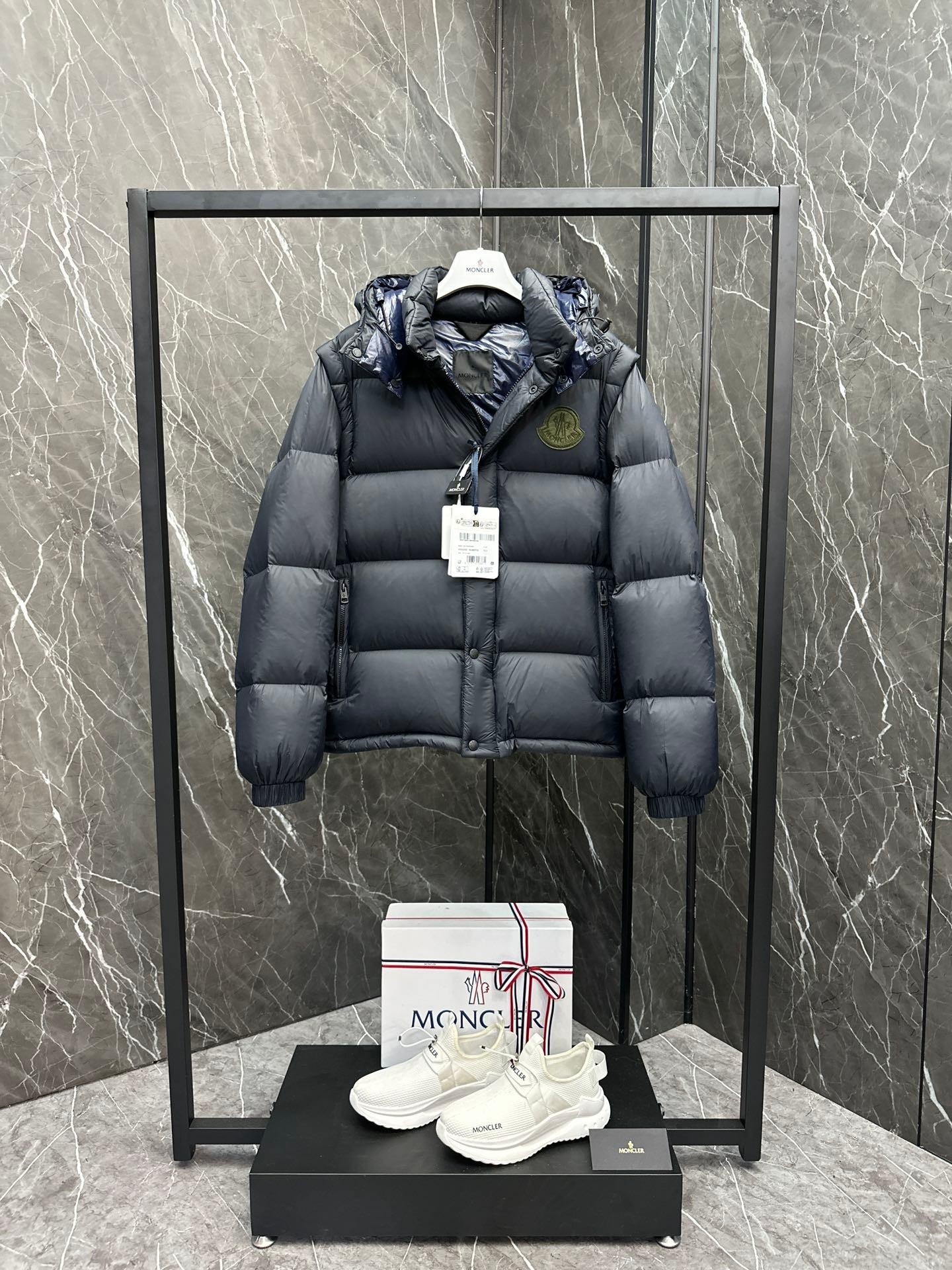 Moncler Cyclone 2-in-1 Down Jacket Coat