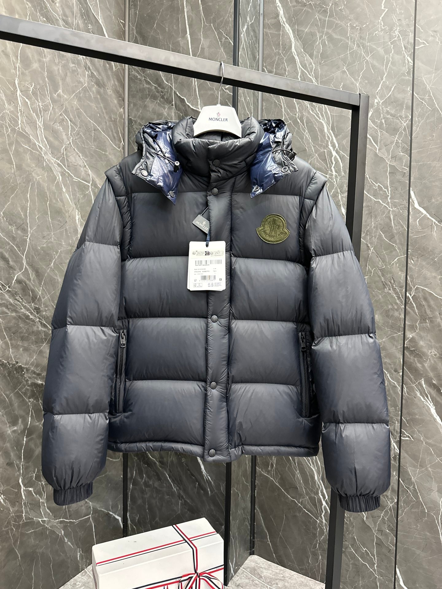 Moncler Cyclone 2-in-1 Down Jacket Coat