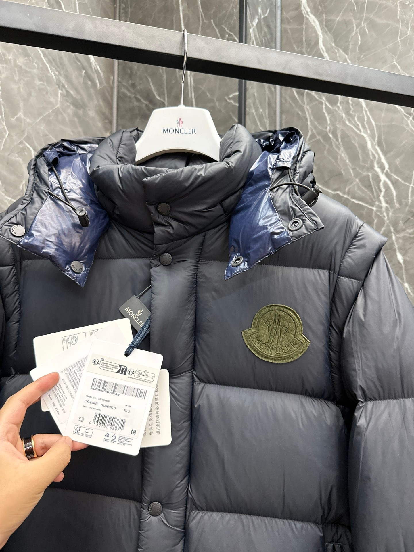 Moncler Cyclone 2-in-1 Down Jacket Coat