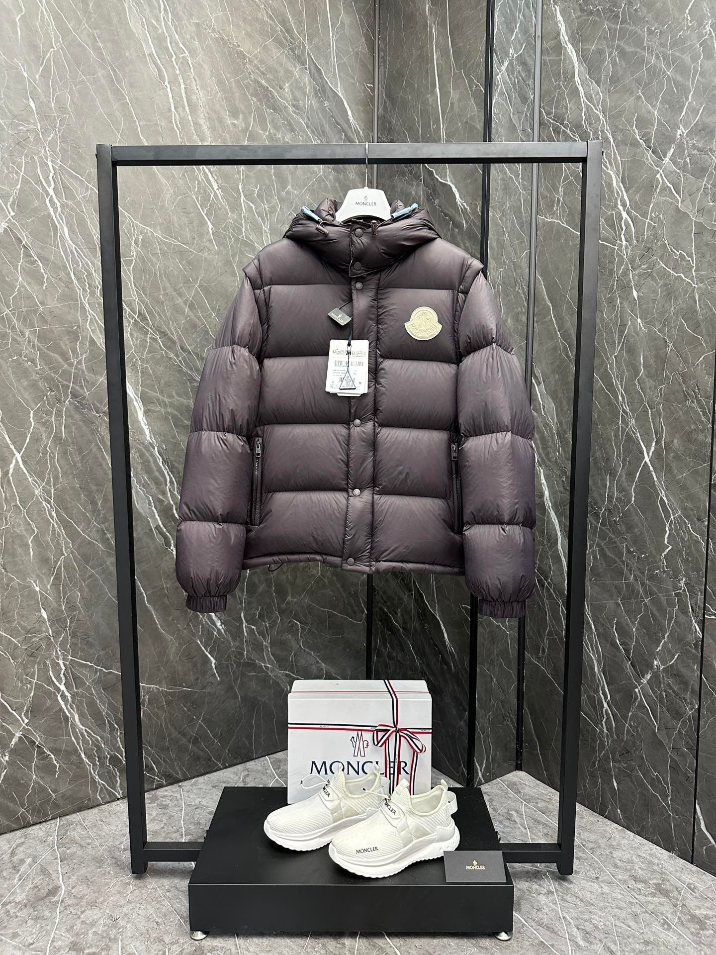 Moncler Cyclone 2-in-1 Down Jacket Coat