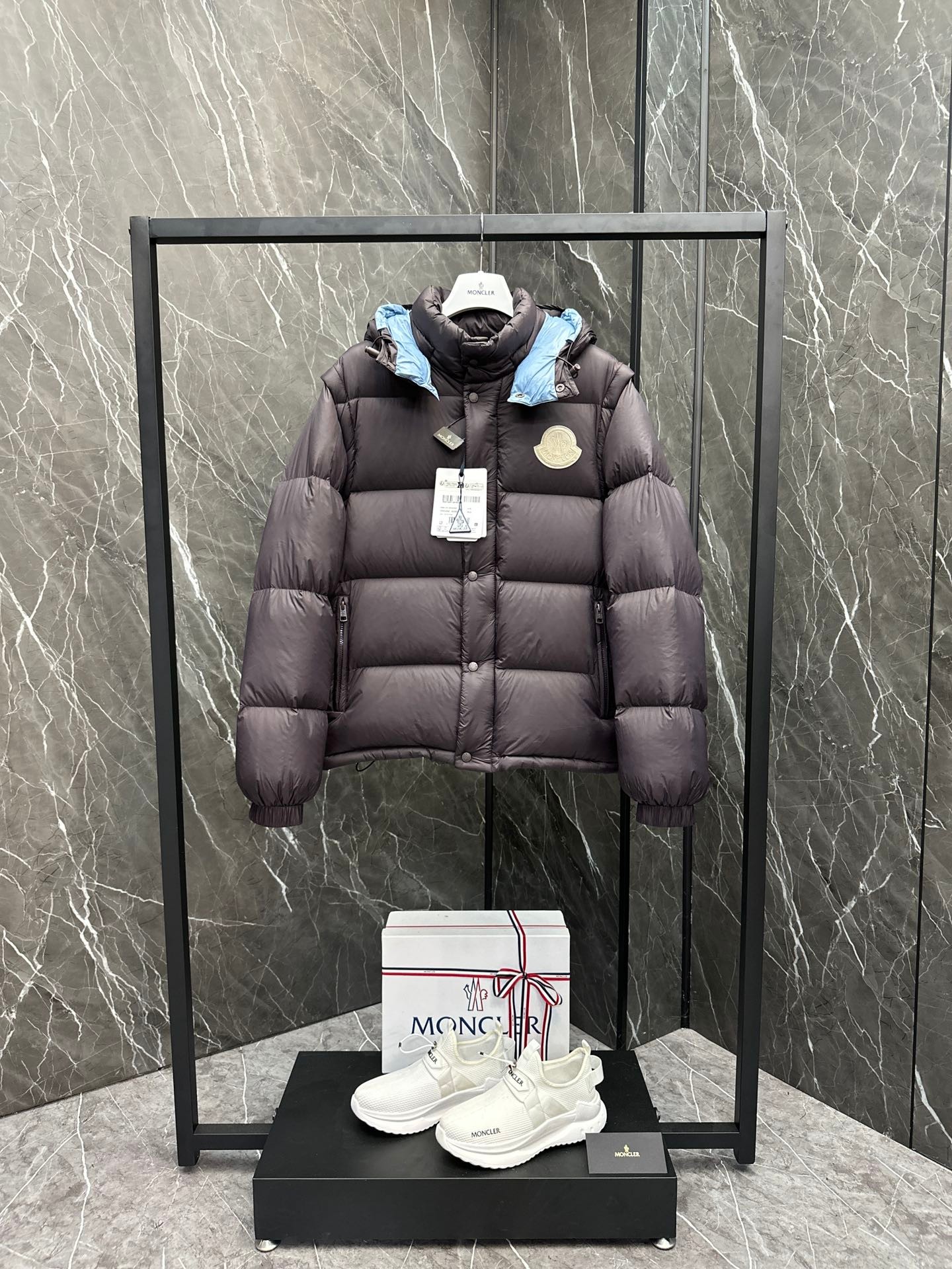 Moncler Cyclone 2-in-1 Down Jacket Coat