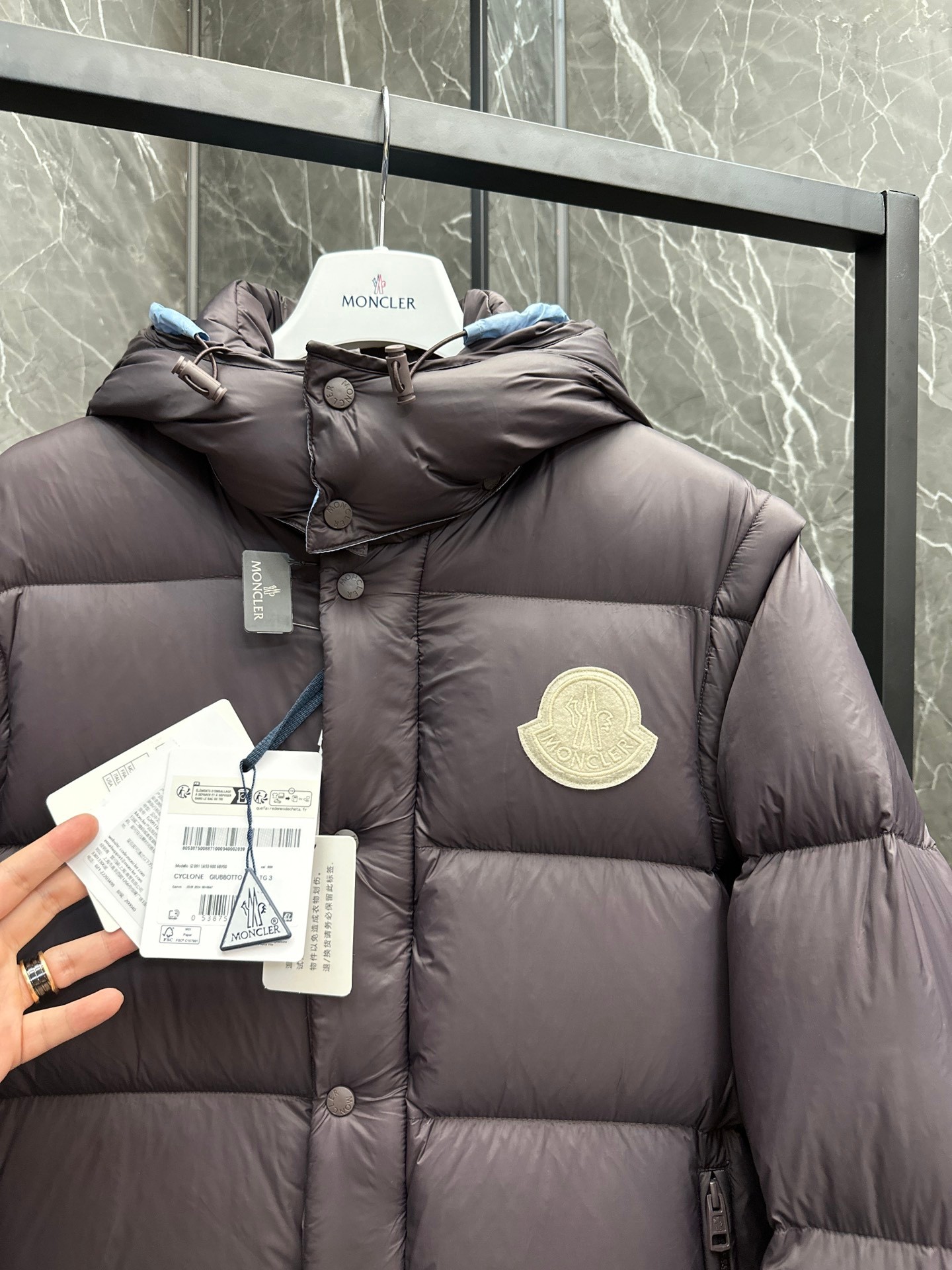 Moncler Cyclone 2-in-1 Down Jacket Coat