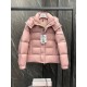  Moncler Maya 70s Short Down Coat Jacket Pink