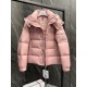  Moncler Maya 70s Short Down Coat Jacket Pink