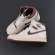 A MA MANIERE X NIKE AIR JORDAN 1 RETRO HIGH OG SP SAIL AND BURGUNDY 