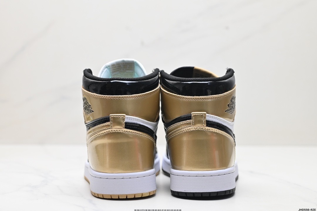  Air Jordan 1 Retro High NRG Patent Gold Toe