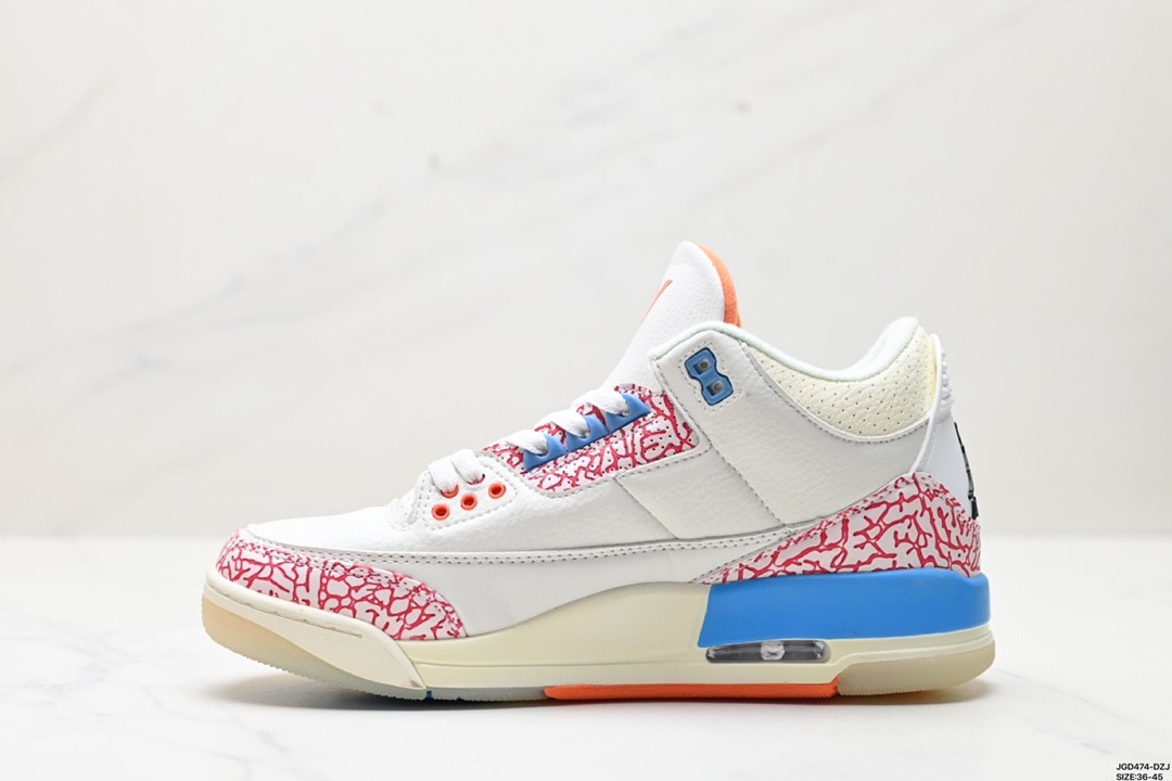 Air Jordan 3 Retro UNC White/Pink