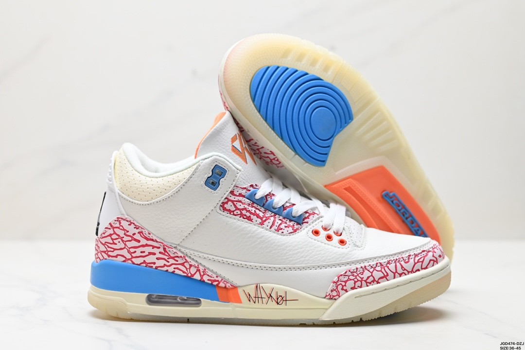 Air Jordan 3 Retro UNC White/Pink