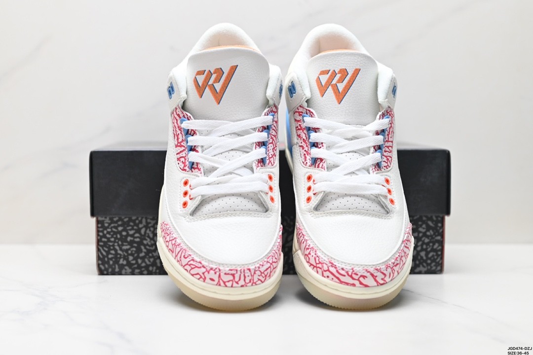 Air Jordan 3 Retro UNC White/Pink