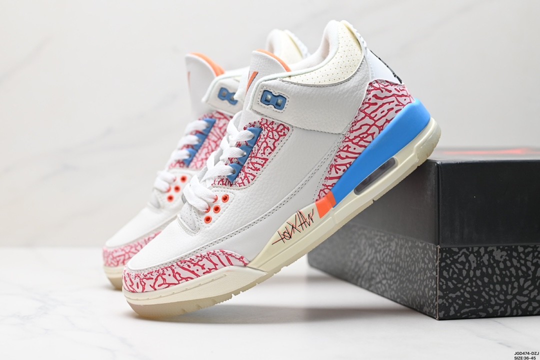 Air Jordan 3 Retro UNC White/Pink