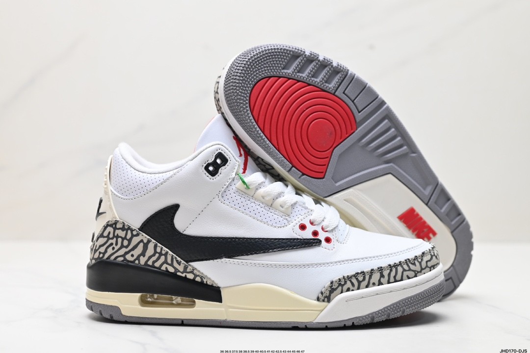 Travis Scott x Air Jordan 3 Retro White/Black