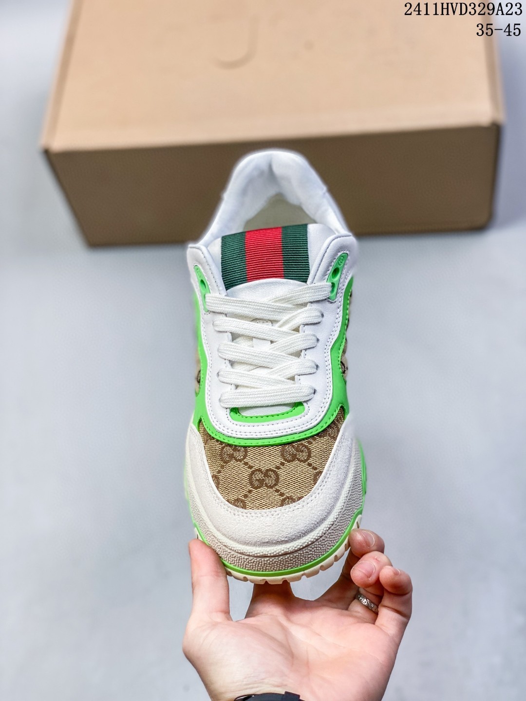 Gucci GG Re-Web 24C Leather Casual Sneakers