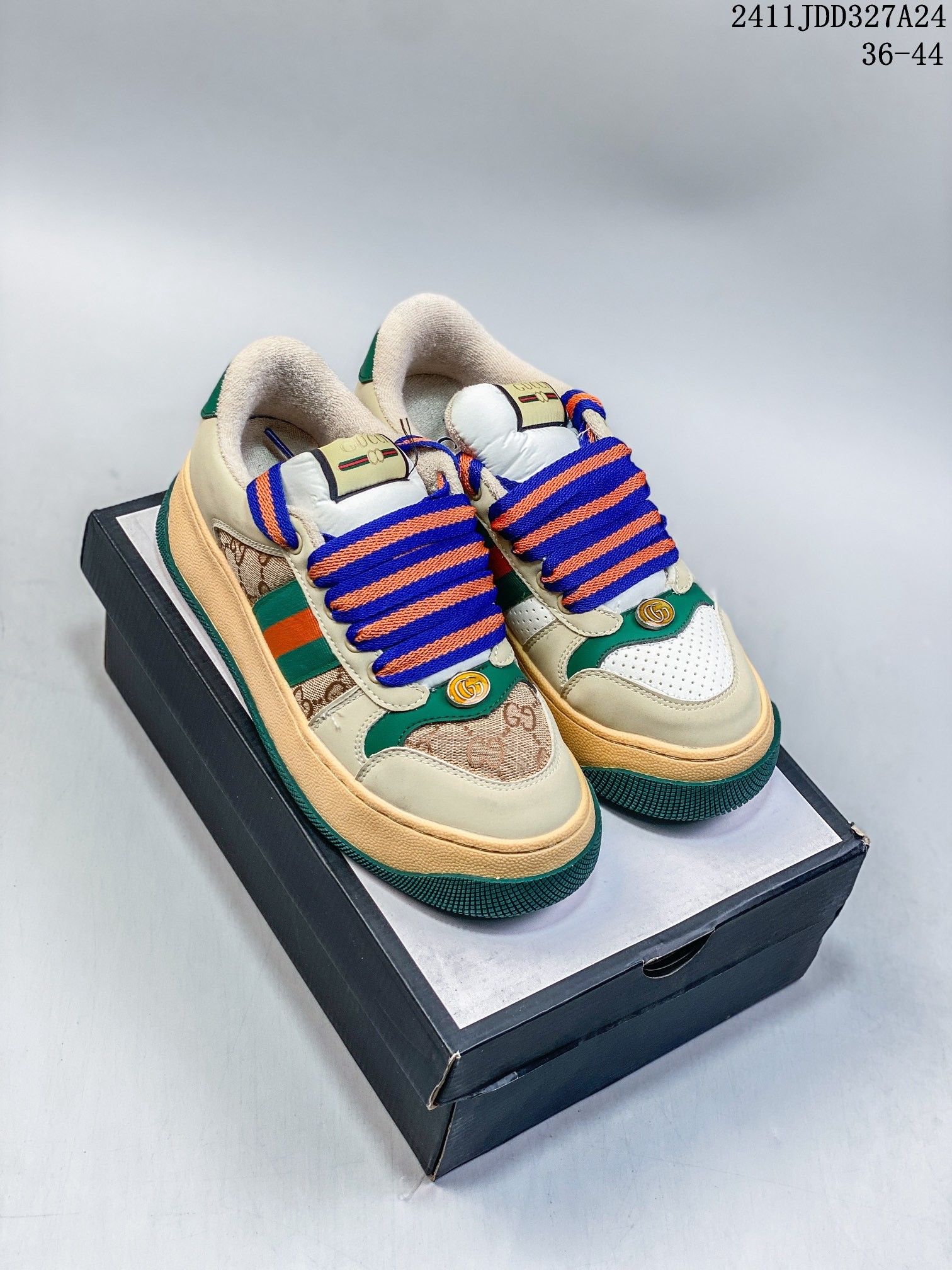  Gucci Double Screener Platform GG Sneaker Low