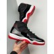 NIKE AIR JORDAN 11 Bred Basketball Shoes