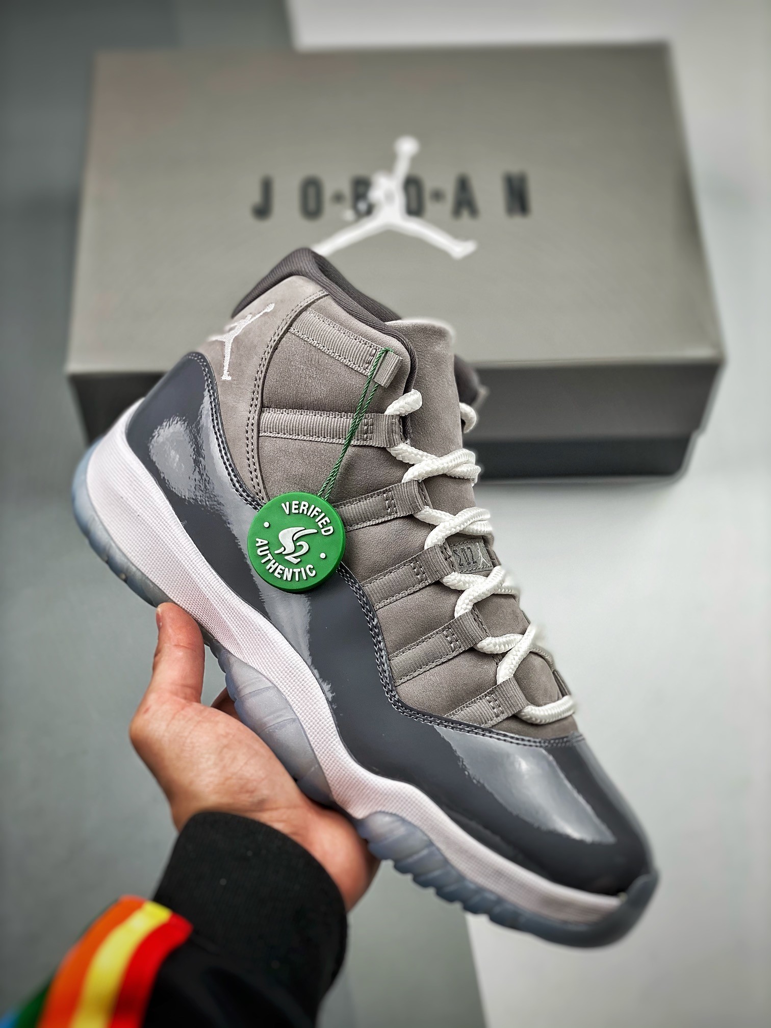 NIKE AIR JORDAN 11 COOL GREY Basketball Shoes