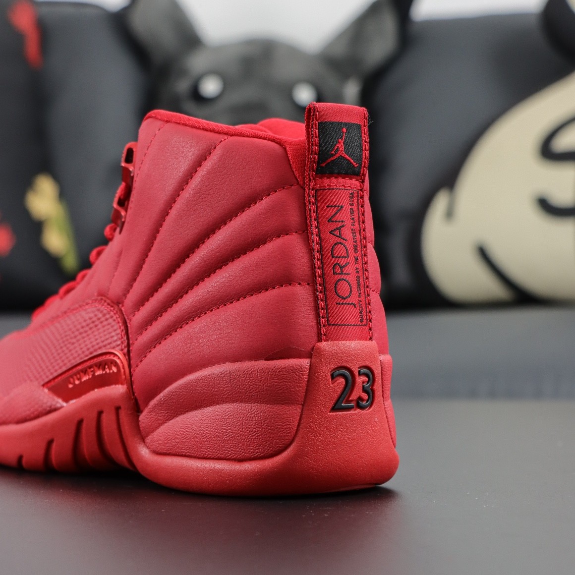 NIKE AIR JORDAN 12 Gym Red Basketball Shoes