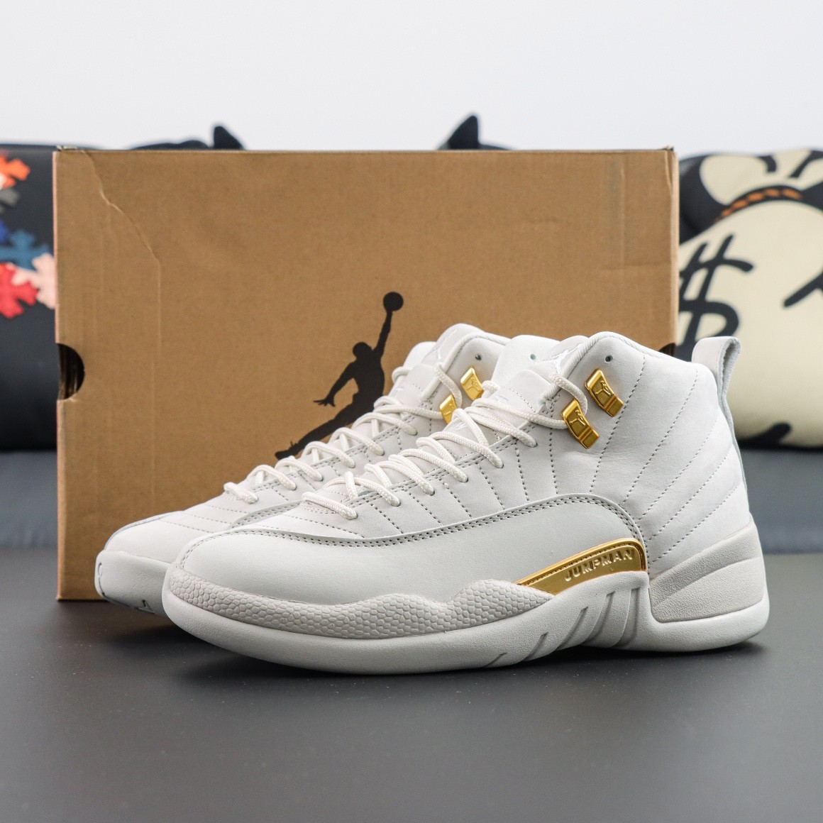 NIKE AIR JORDAN 12 OVO White Basketball Shoes