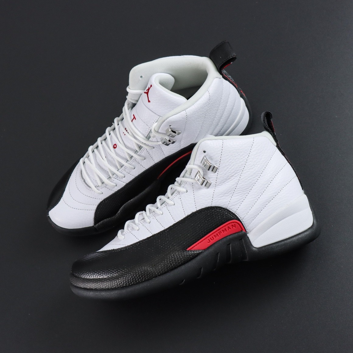 NIKE AIR JORDAN 12 Red Taxi Basketball Shoes