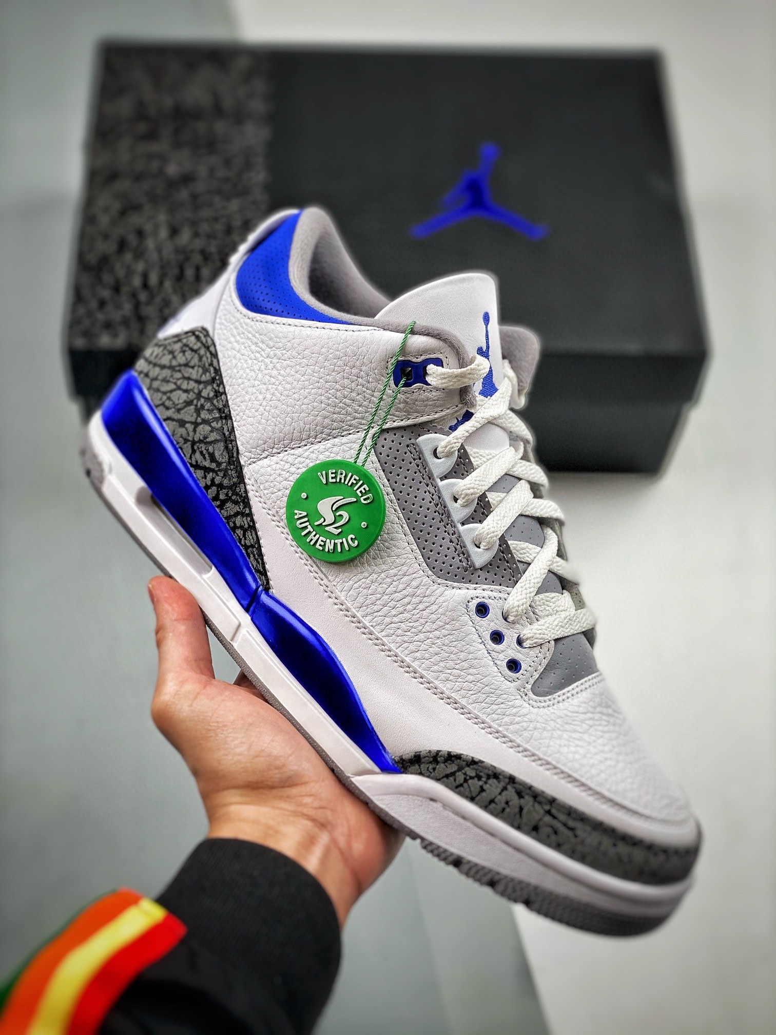 NIKE AIR JORDAN 3 RETRO RACER BLUE Basketball Shoes