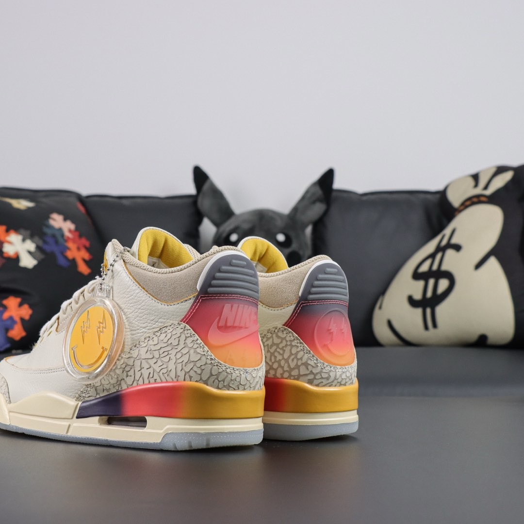 J BALVIN X NIKE AIR JORDAN 3 Basketball Shoes