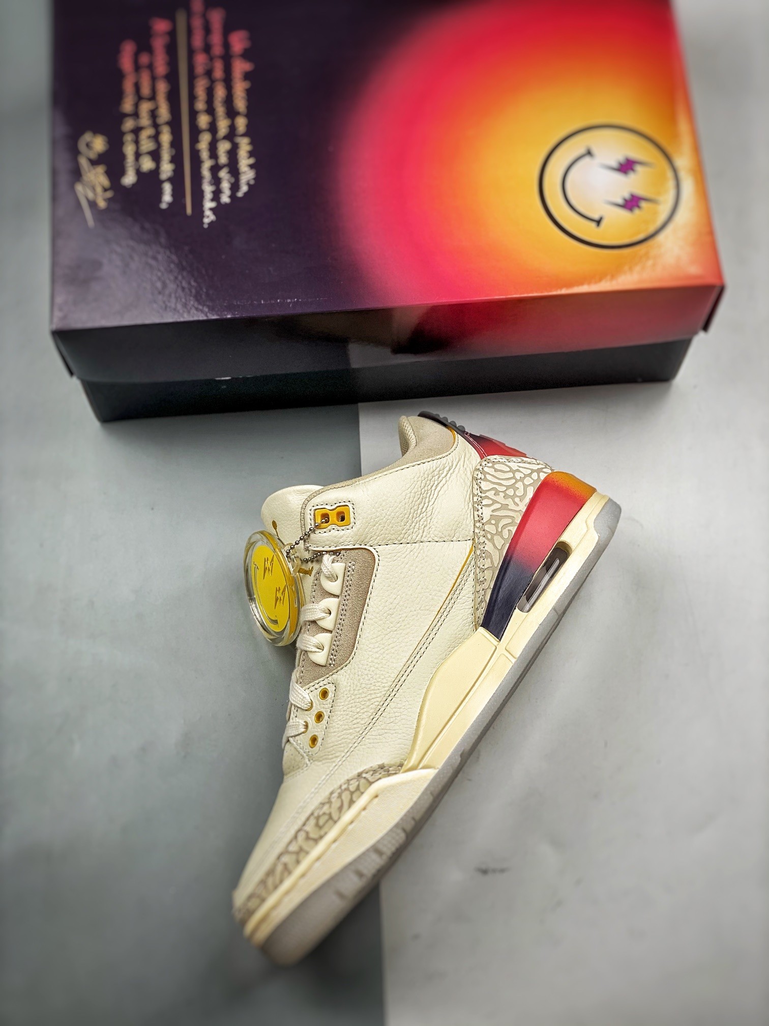 J BALVIN X NIKE AIR JORDAN 3 Basketball Shoes