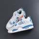 NIKE AIR JORDAN 4 MILITARY BLUE Basketball Shoes