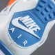 NIKE AIR JORDAN 4 MILITARY BLUE Basketball Shoes