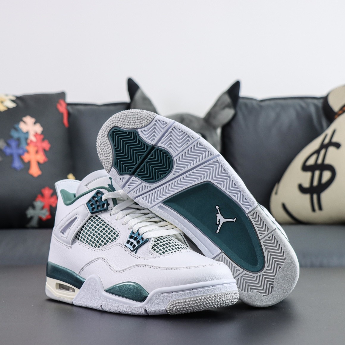 NIKE AIR JORDAN 4 OXIDIZED GREEN Basketball Shoes