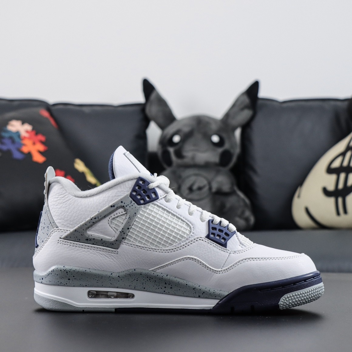 NIKE AIR JORDAN 4 RETRO MIDNIGHT NAVY Basketball Shoes