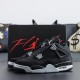 NIKE AIR JORDAN 4 RETRO SE BLACK CANVAS Basketball Shoes