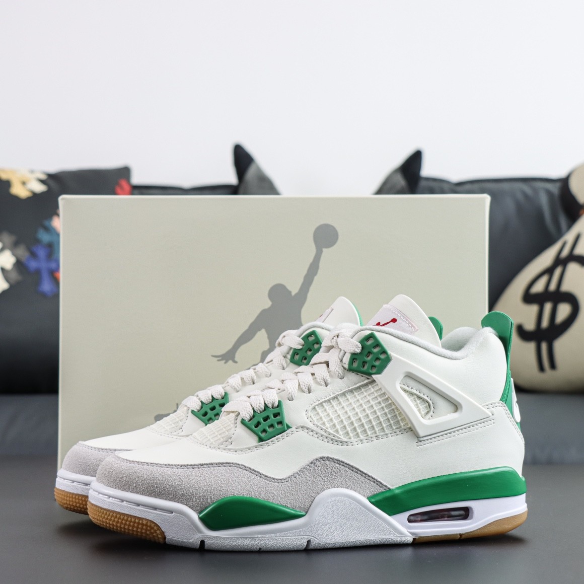 NIKE SB X NIKE AIR JORDAN 4 PINE GREEN Basketball Shoes