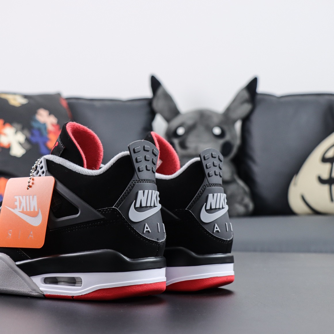 NIKE Air Jordan 4 "Bred" Basketball Shoes