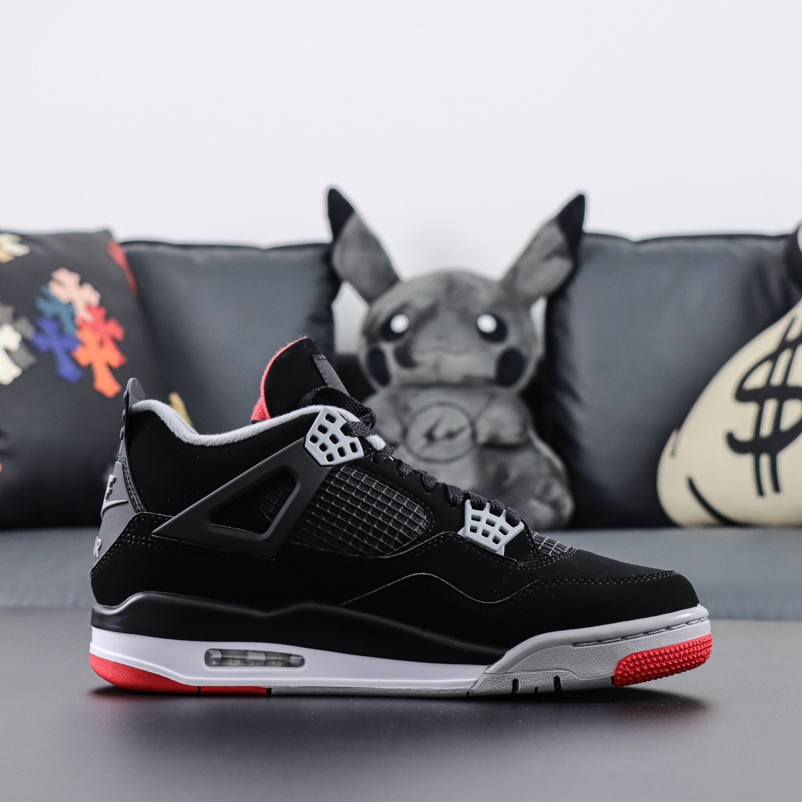 NIKE Air Jordan 4 "Bred" Basketball Shoes