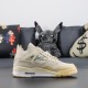 OW X NIKE AIR JORDAN 4 SAIL Basketball Shoes