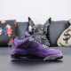 TRAVIS SCOTT X NIKE AIR JORDAN 4 RETRO PURPLE BLACK Basketball Shoes