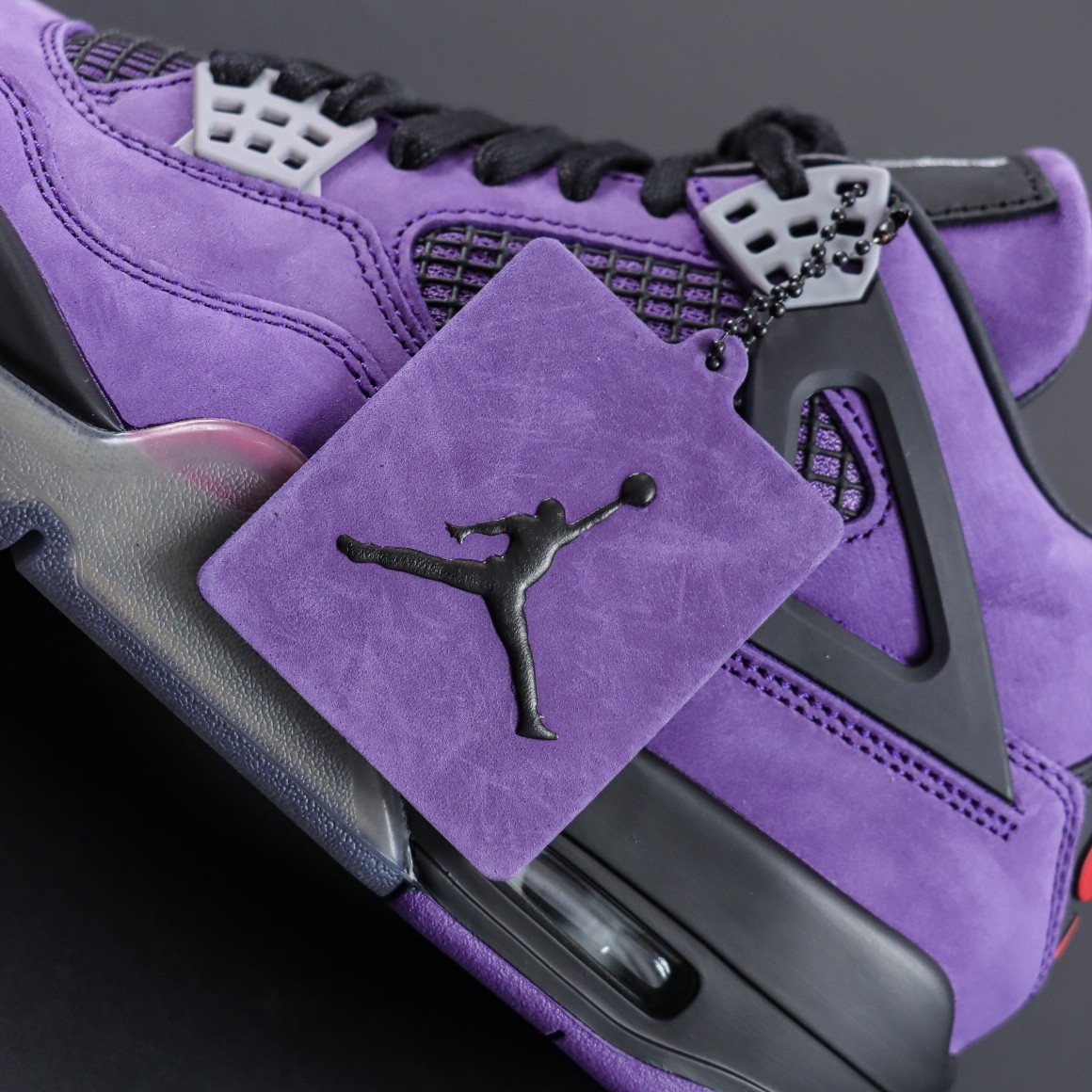 TRAVIS SCOTT X NIKE AIR JORDAN 4 RETRO PURPLE BLACK Basketball Shoes