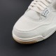 NIKE AIR JORDAN 4 LEVIS WHITE Basketball Shoes