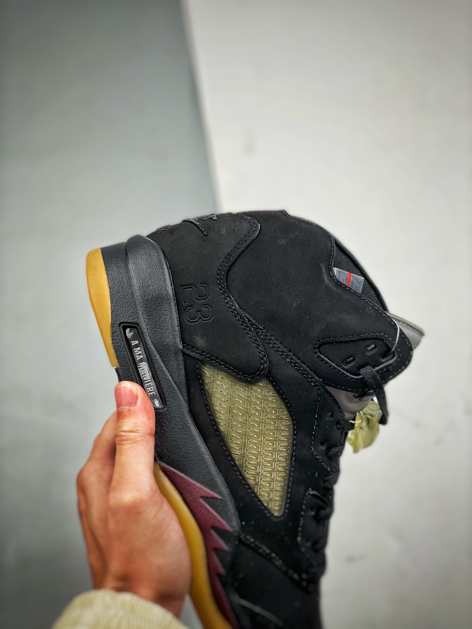 A MA MANIERE X NIKE AIR JORDAN 5 BLACK Basketball Shoes