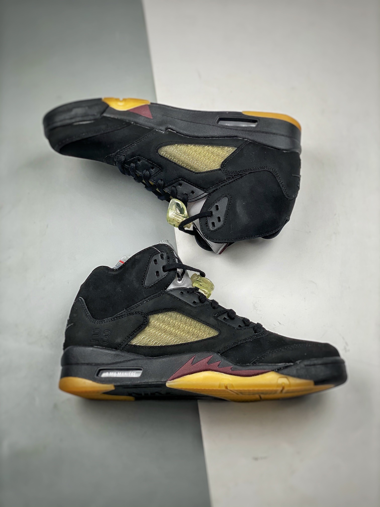 A MA MANIERE X NIKE AIR JORDAN 5 BLACK Basketball Shoes