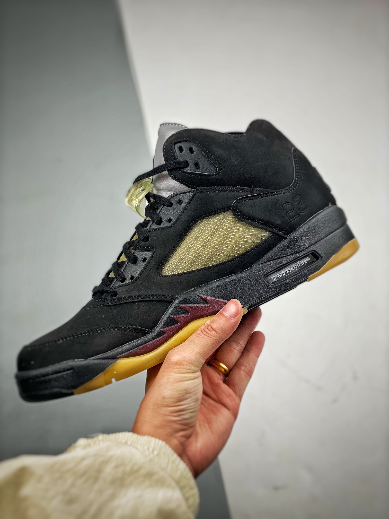 A MA MANIERE X NIKE AIR JORDAN 5 BLACK Basketball Shoes