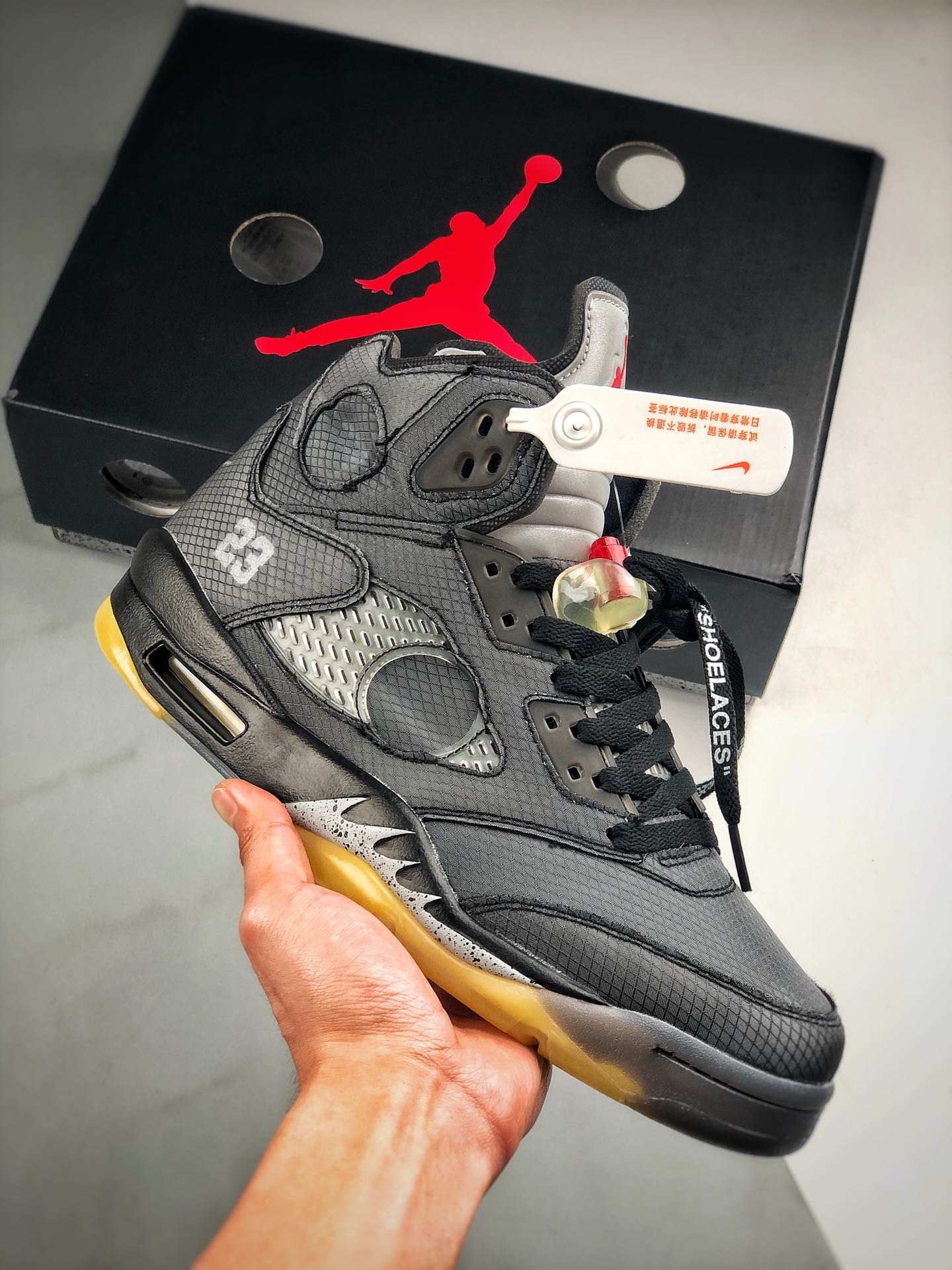  NIKE AIR JORDAN 5 BLACK Basketball Shoes