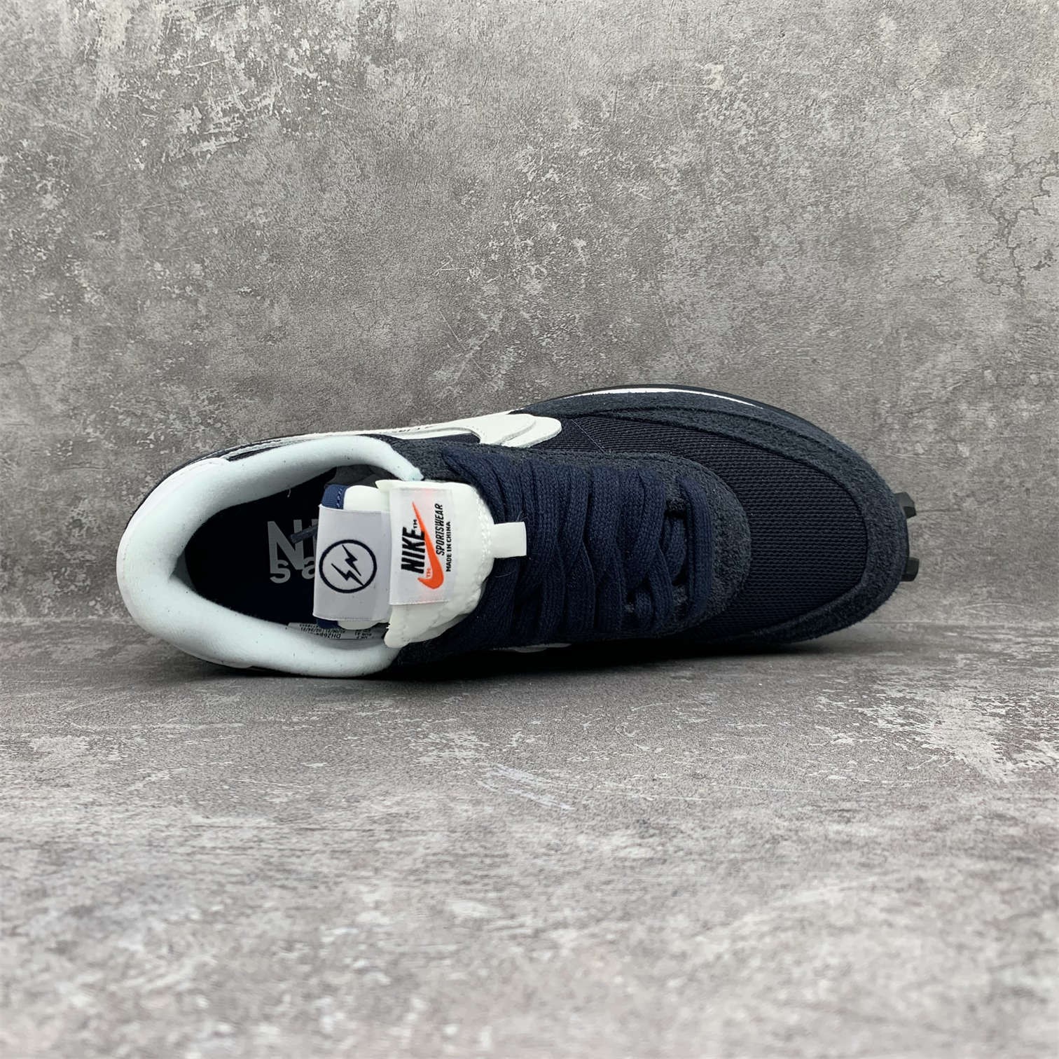 [OG] FRAGMENT DESIGN X SACAI X NIKE LDWAFFLE BLACKENED BLUE Sneaker Shoes