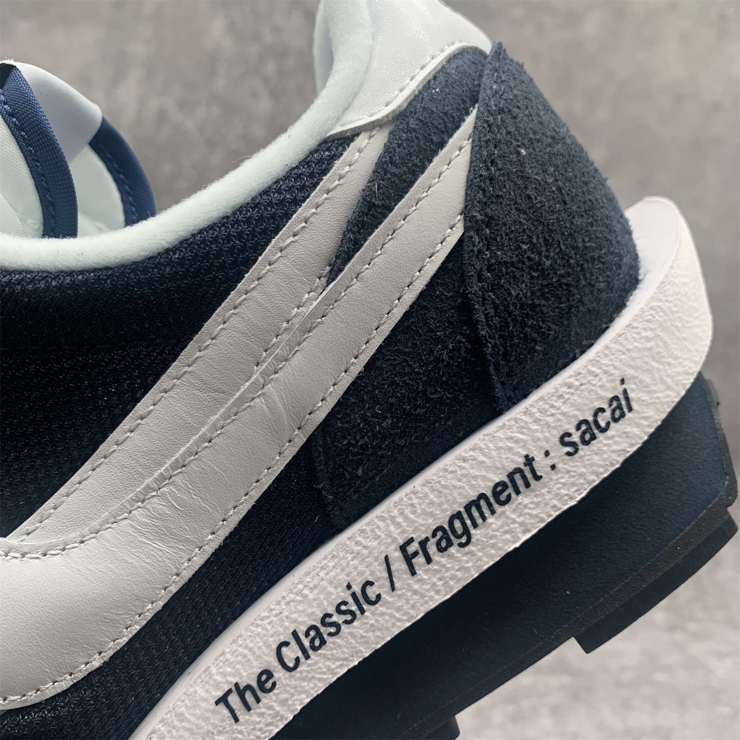 [OG] FRAGMENT DESIGN X SACAI X NIKE LDWAFFLE BLACKENED BLUE Sneaker Shoes