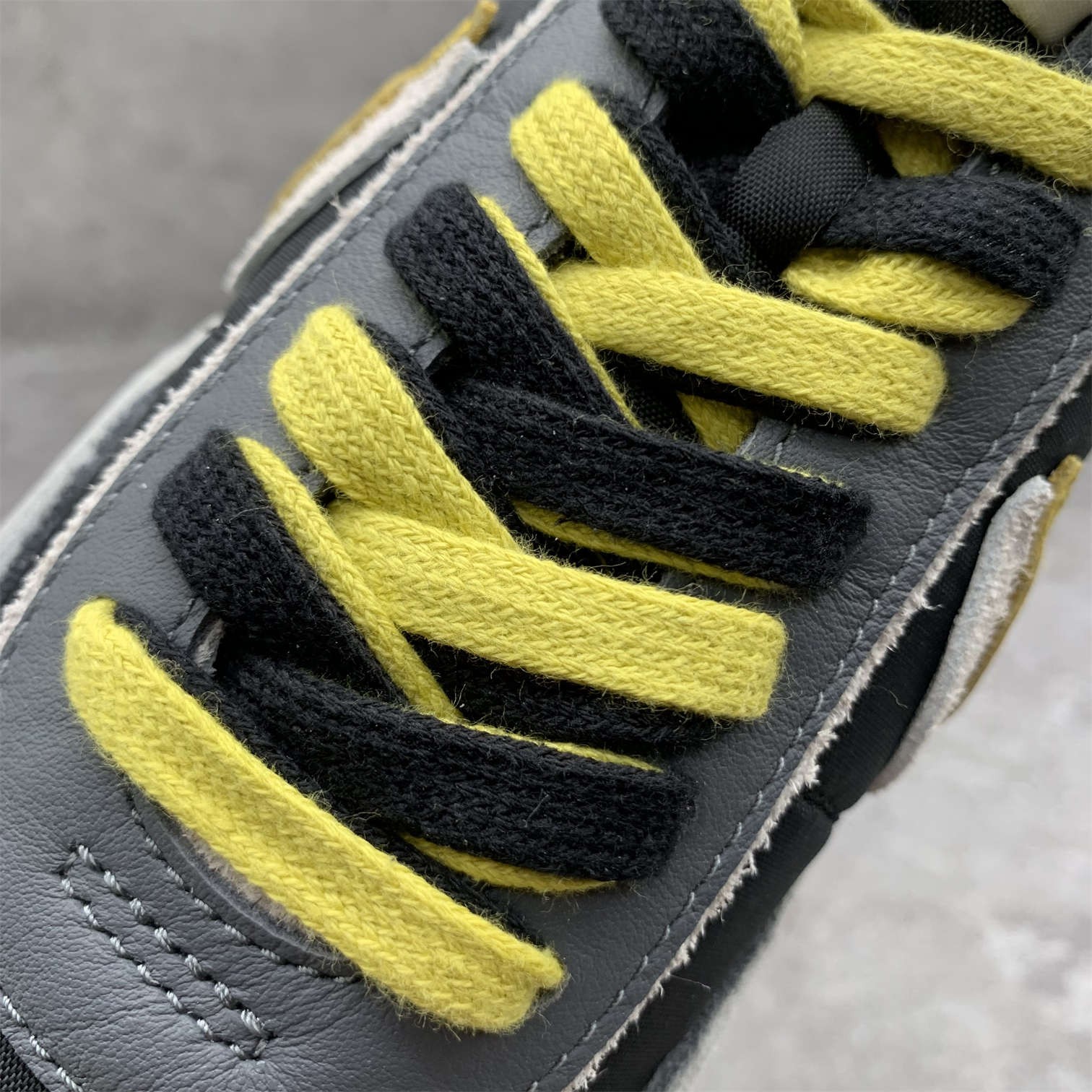 [OG] SACAI X NIKE LDWAFFLE BLACK AND BRIGHT CITRON Sneaker Shoes