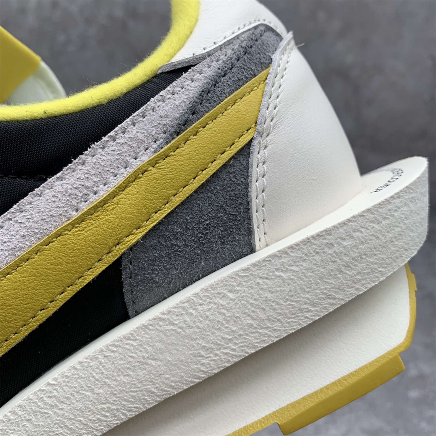 [OG] SACAI X NIKE LDWAFFLE BLACK AND BRIGHT CITRON Sneaker Shoes