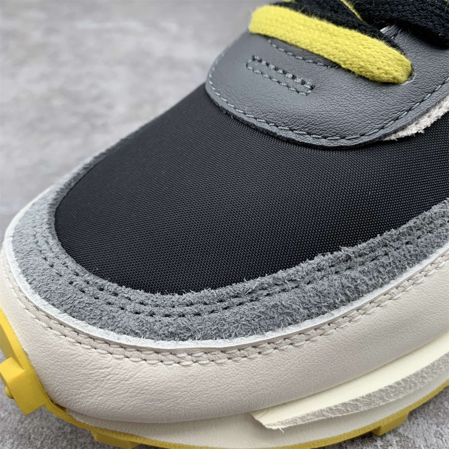 [OG] SACAI X NIKE LDWAFFLE BLACK AND BRIGHT CITRON Sneaker Shoes