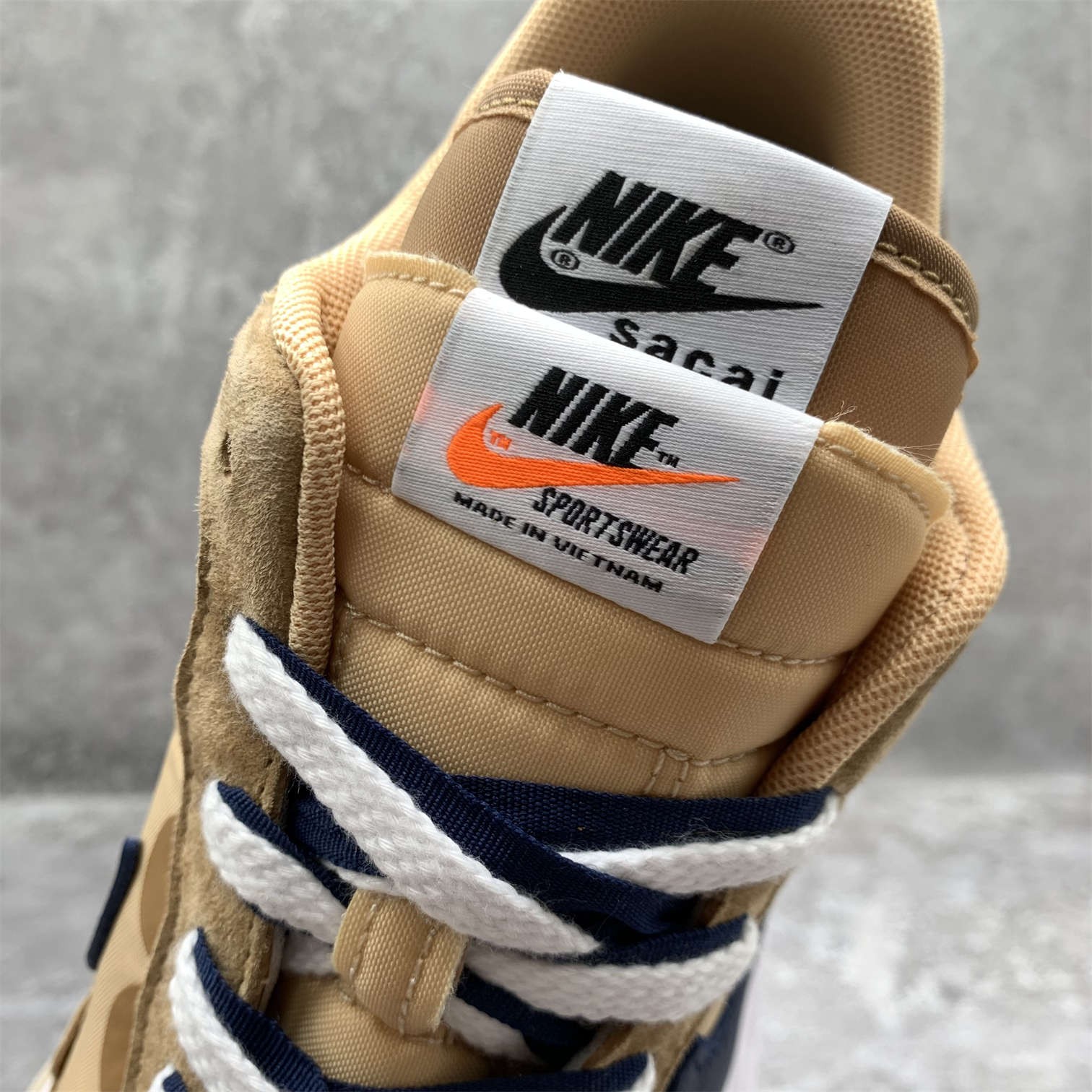 [OG] SACAI X NIKE VAPORWAFFLE SESAME AND BLUE VOID Sneaker Shoes