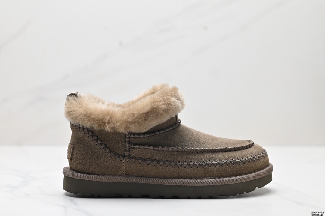 UGG Classic Alpinee Snow Boots Flat Fuzzy Ankle Boots for Women